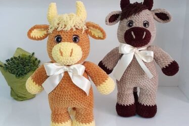 Crochet Plush Bull 3