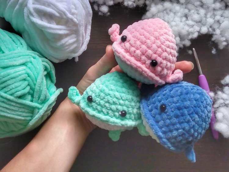 Amigurumi Crochet Whale Free Pattern-3