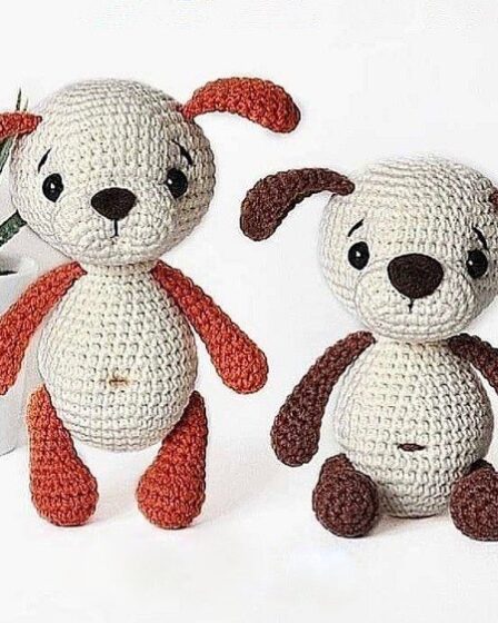 Crochet plush dog free pattern