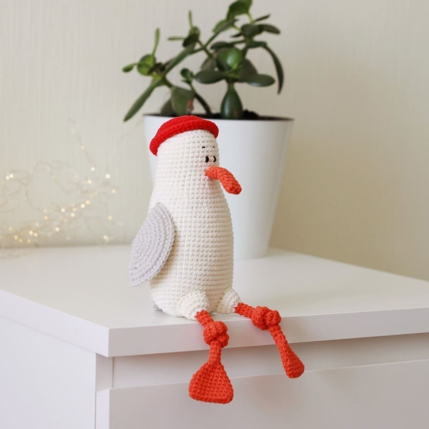 Amigurumi Crochet Seagull Free Pattern-1