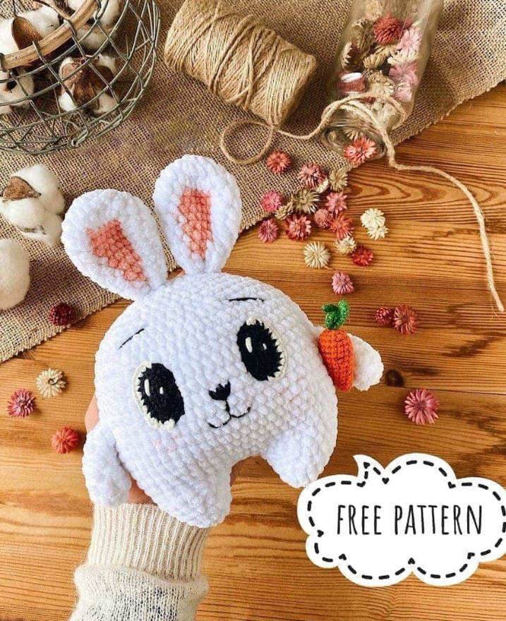 Amigurumi Plush Funny Bunny Free Pattern-4