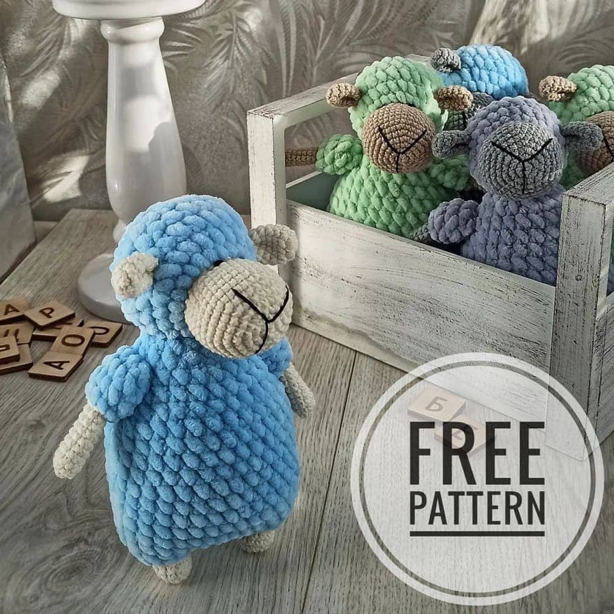 Amigurumi Crochet Plush Sheep Free Pattern-2
