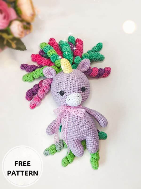 Amigurumi Crochet Cute Unicorn Free Pattern-4