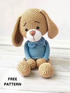 Amigurumi Crochet Dog Zoya Free Pattern-2