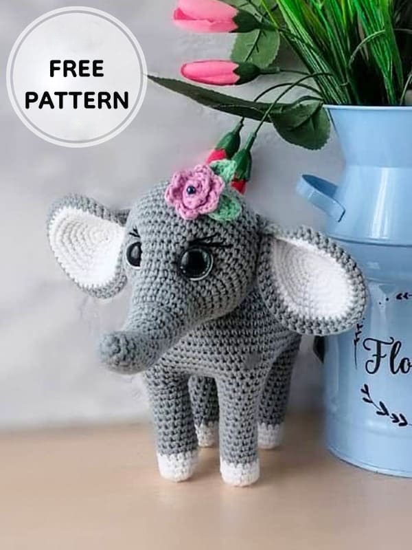 Amigurumi Crochet Elephant Free Pattern-2
