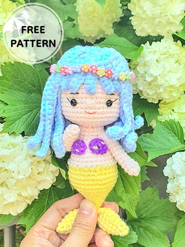 Amigurumi Crochet Mini Mermaid Free Pattern-1