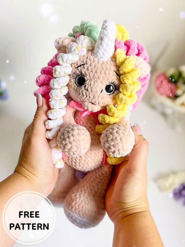 Amigurumi Crochet Unicorn Free Pattern-3