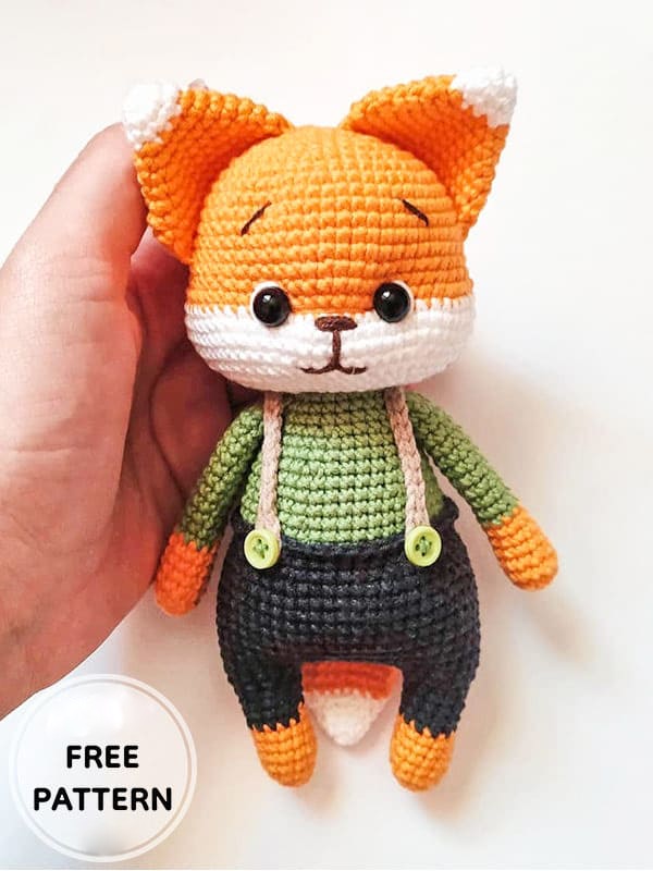 Amigurumi Crochet Cute Fox Free Pattern-3