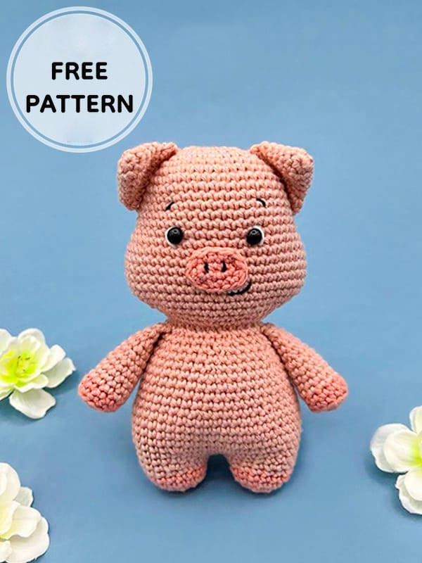 Amigurumi Crochet Pig Free Pattern-3