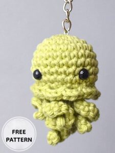 Amigurumi Jellyfish Keychain Free Pattern-2
