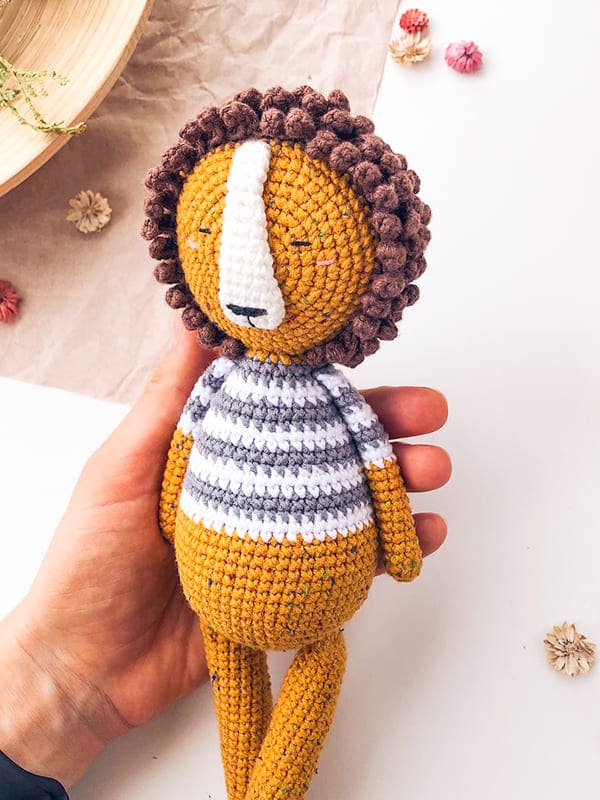 Amigurumi Crochet Lion Free Pattern-3