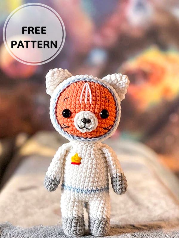 Amigurumi Cat Cosmonaut Free Pattern-2