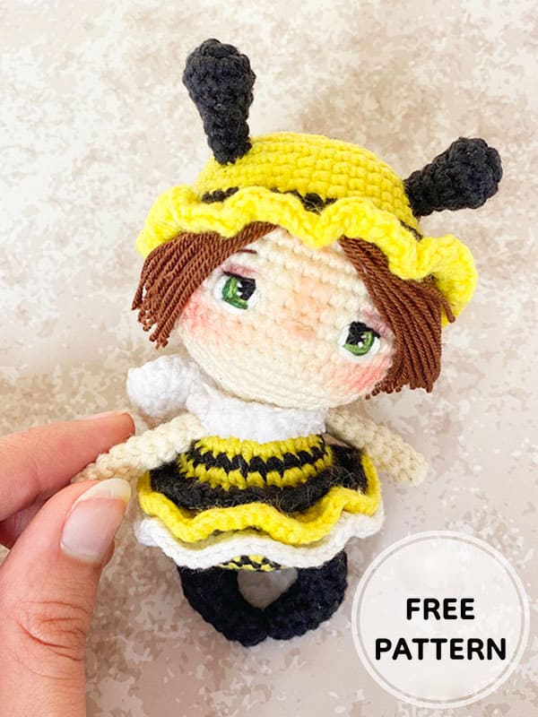 Amigurumi Crochet Bee Dolls Free Pattern-2