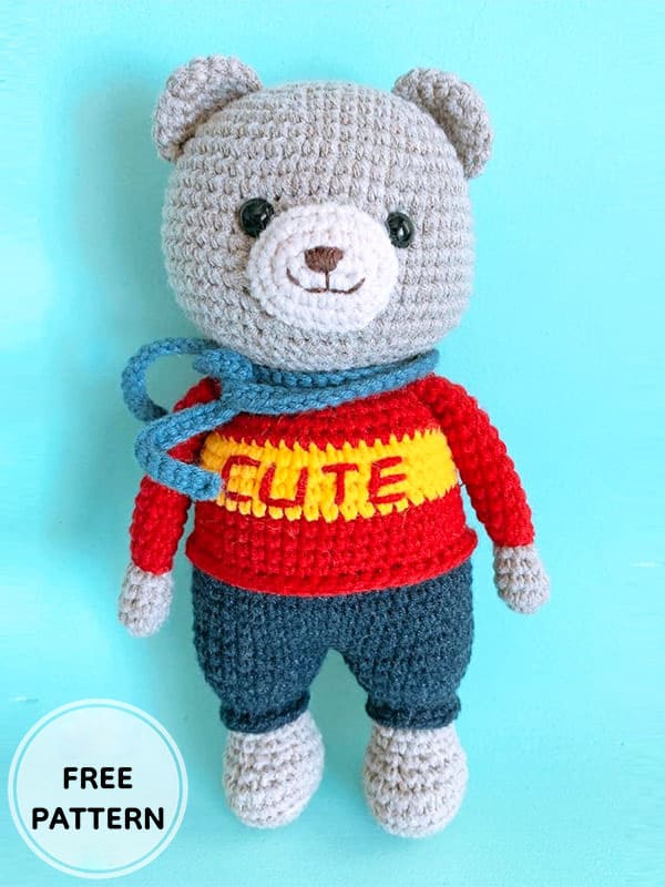 Amigurumi Cute Teddy Bear Free Pattern-4