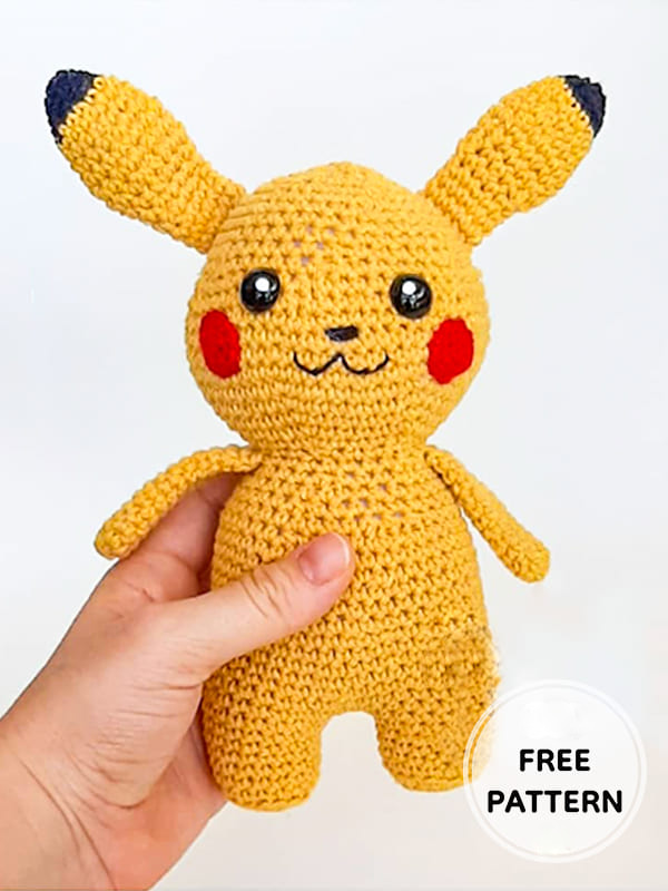 Amigurumi Pokémon Pikachu Free Pattern-2