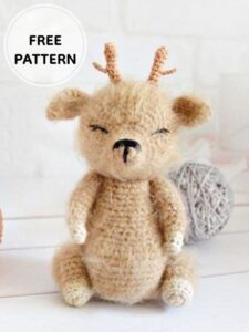 Amigurumi Reindeer Keychain Free Pattern-2