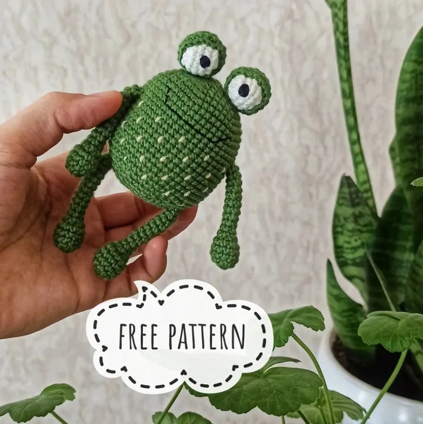 Amigurumi Little Frog Free Pattern-3