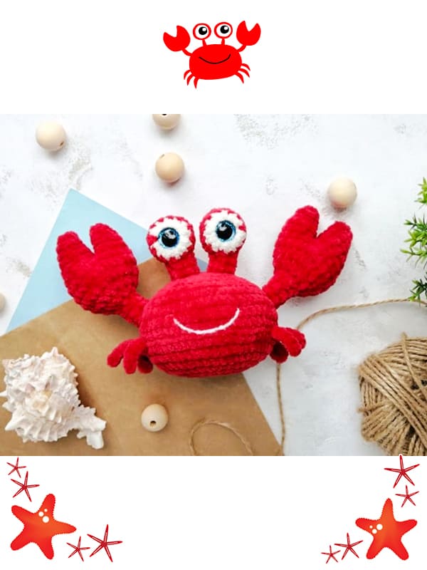 Amigurumi Plush Crab Free Pattern-1