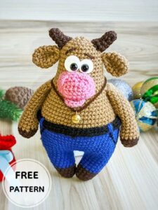 Amigurumi Crochet Bull Free Pattern-3