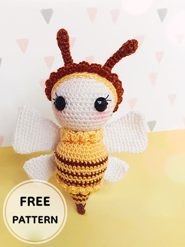 Amigurumi Cute Bee Chloe Free Pattern-3