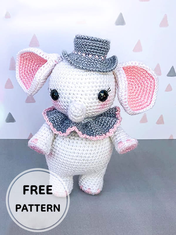 Amigurumi Little Cute Elephant Free Pattern-3