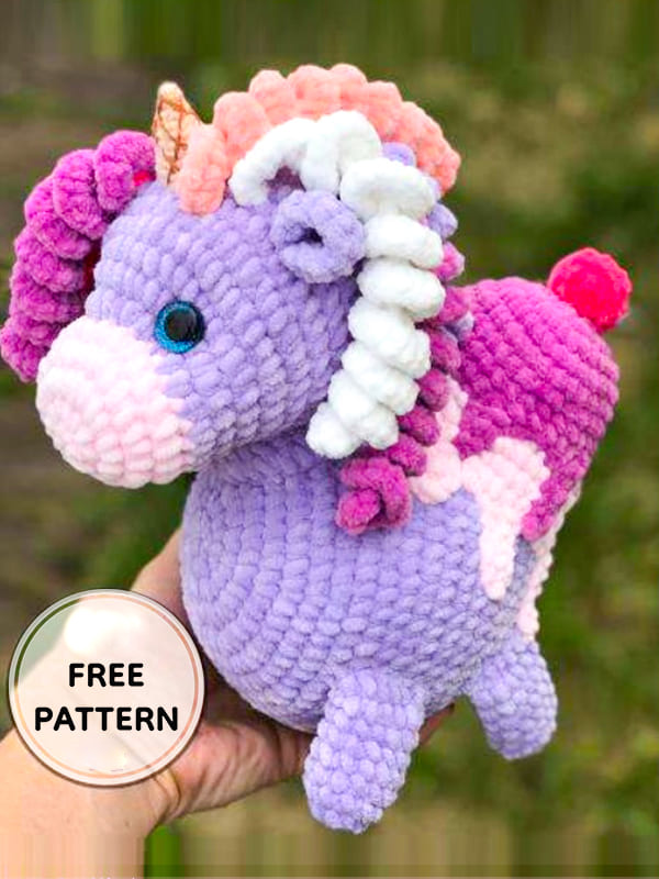 Amigurumi Crochet Unicorn Free Pattern-1