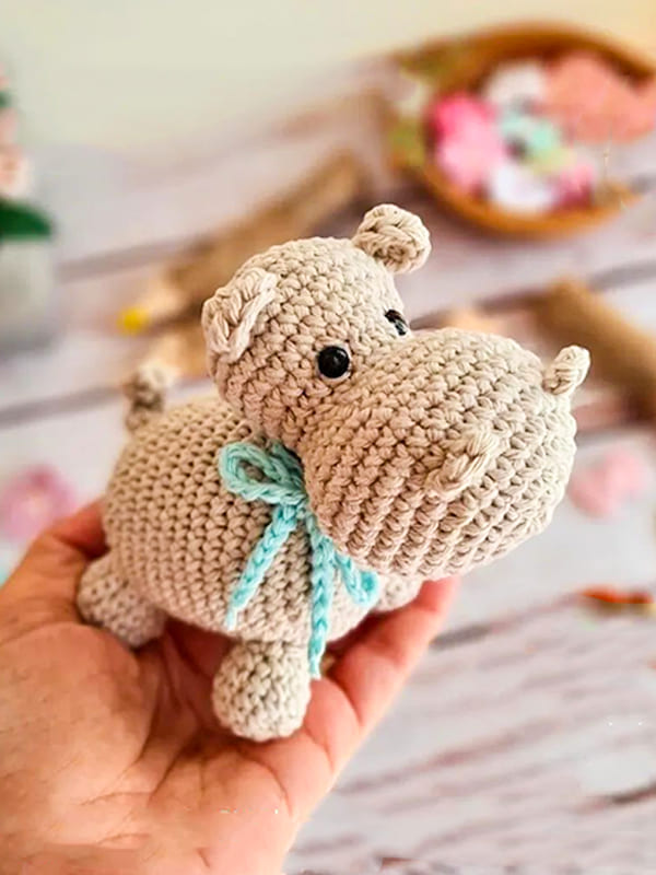 Amigurumi Cute Baby Hippo Free Pattern-2