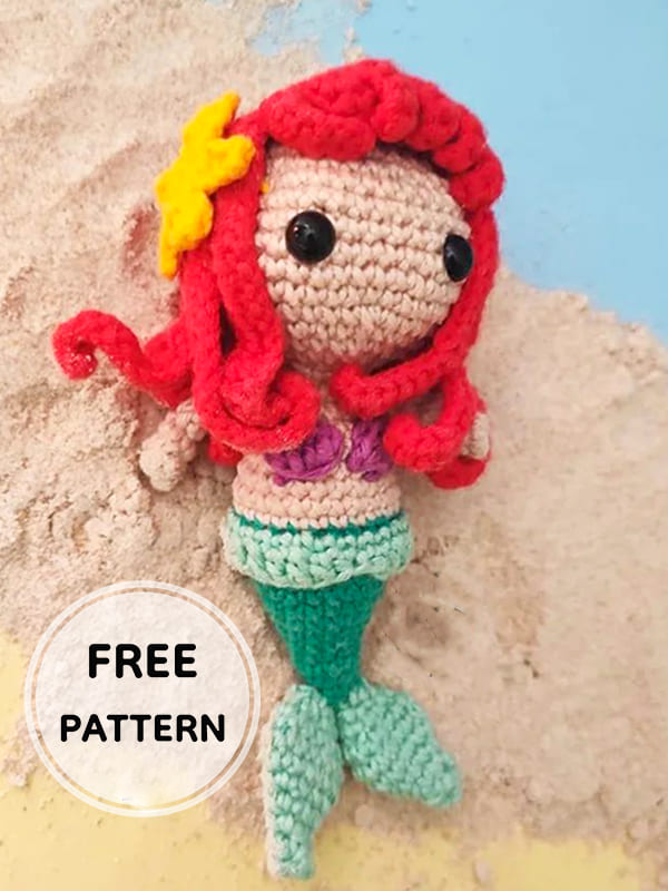 Amigurumi Mermaid Ari Free Pattern-2