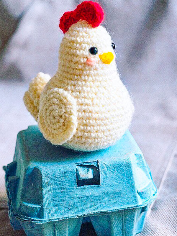 Amigurumi White Chicken Free Pattern-1