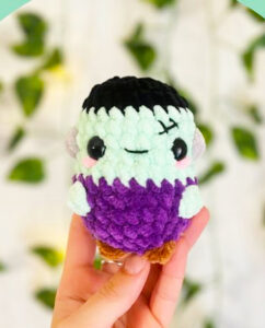 Amigurumi Baby Frankie Monster Doll Free Pattern-1