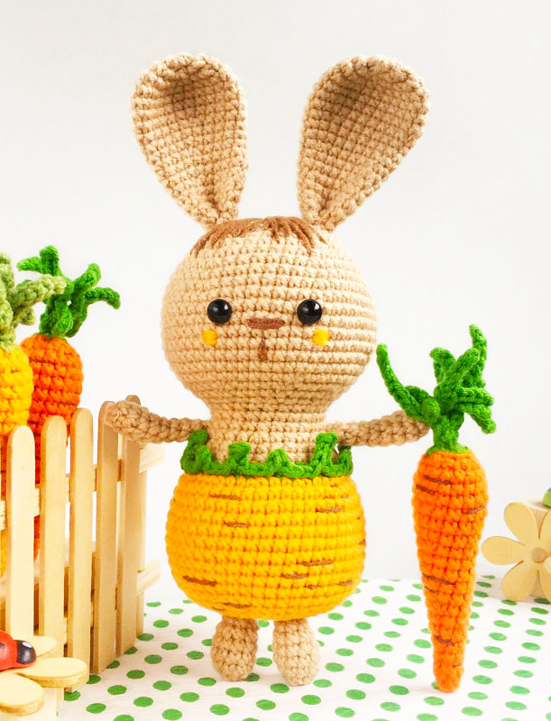 Amigurumi Bunny in Carrot Pants Free Pattern-2