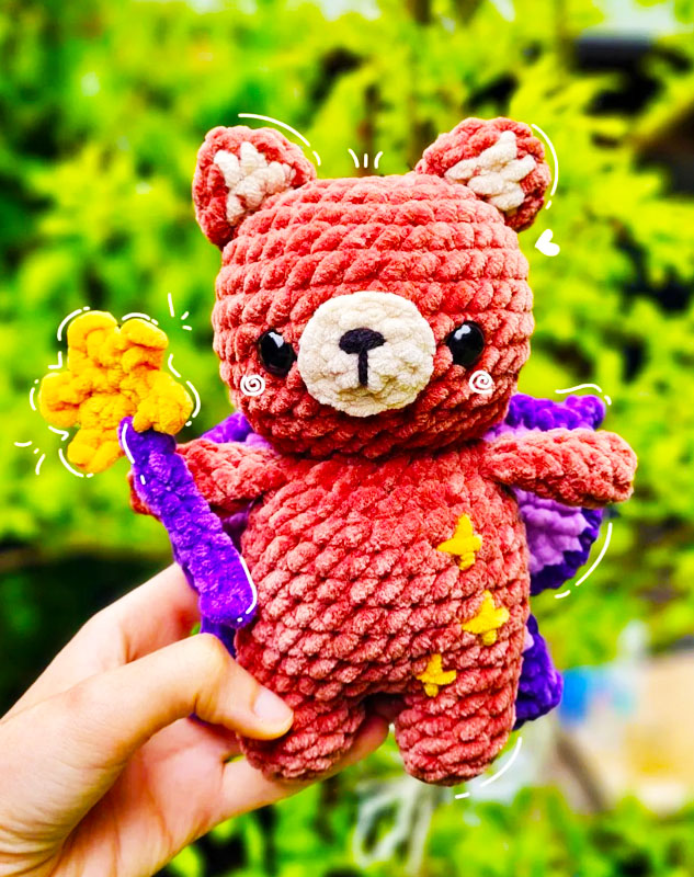 Amigurumi Brucie the Fairy Bear Free Pattern-1