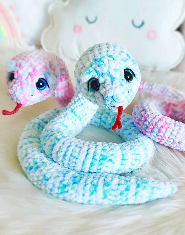 Amigurumi Plush Snake Free Pattern-1