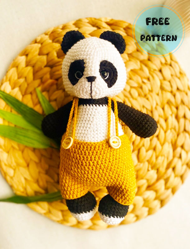 Amigurumi Panda with Pants Free Pattern-1