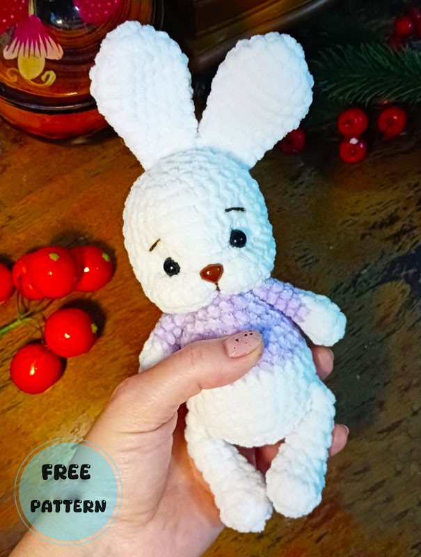 Amigurumi Crochet Plush Bunny Fuzzy Free Pattern-1