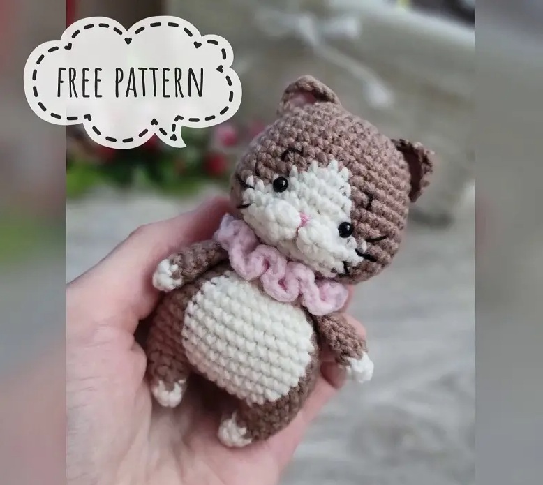 Amigurumi Little Kitten Free Pattern-1