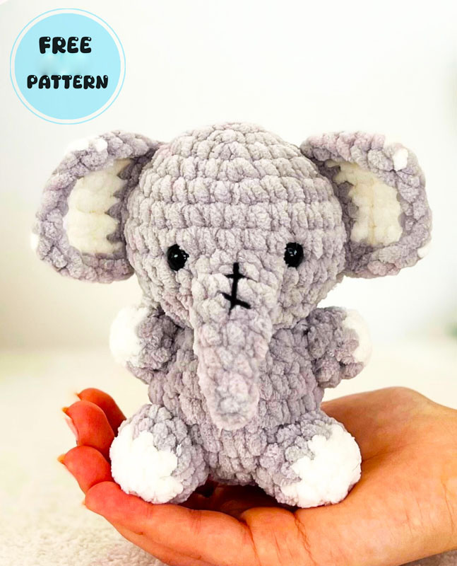 Amigurumi Crochet Baby Elephant Enola Free Pattern-1