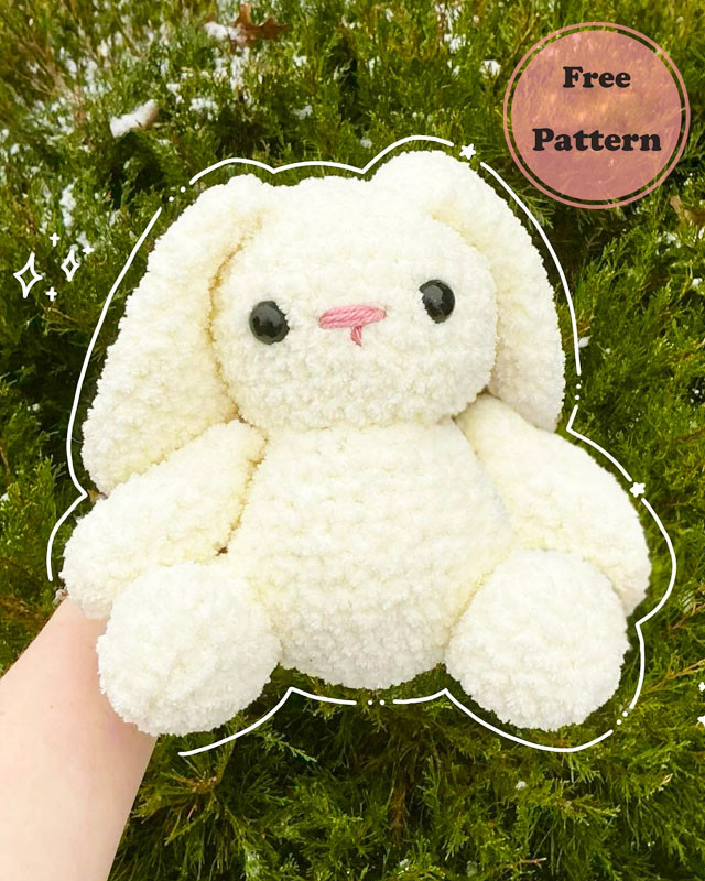 Amigurumi Crochet Cute Bunny Marshmallow Free Pattern-1