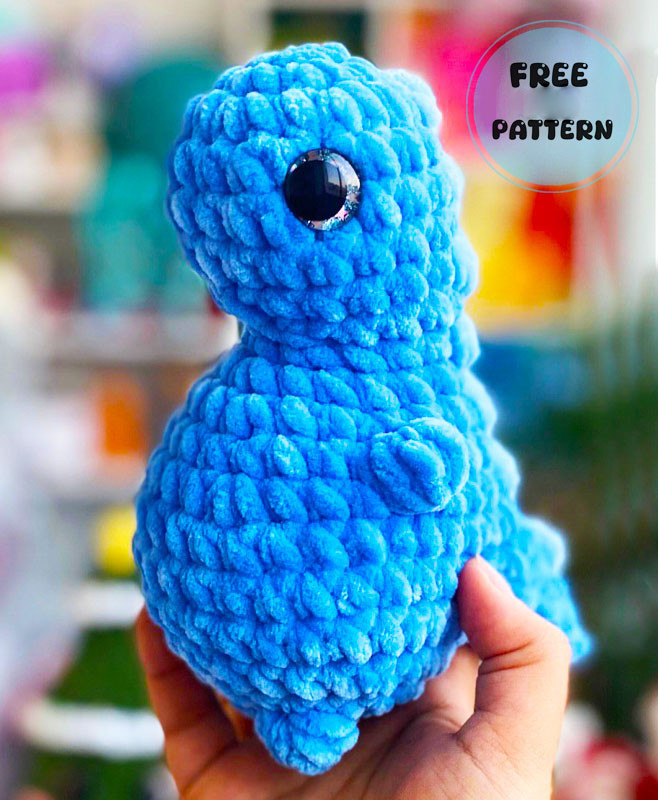 Amigurumi Crochet Plush Baby Dinosaur Free Pattern-1