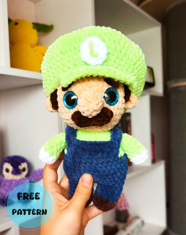 Amigurumi Super Mario’s Brother Luigi Free Pattern-1