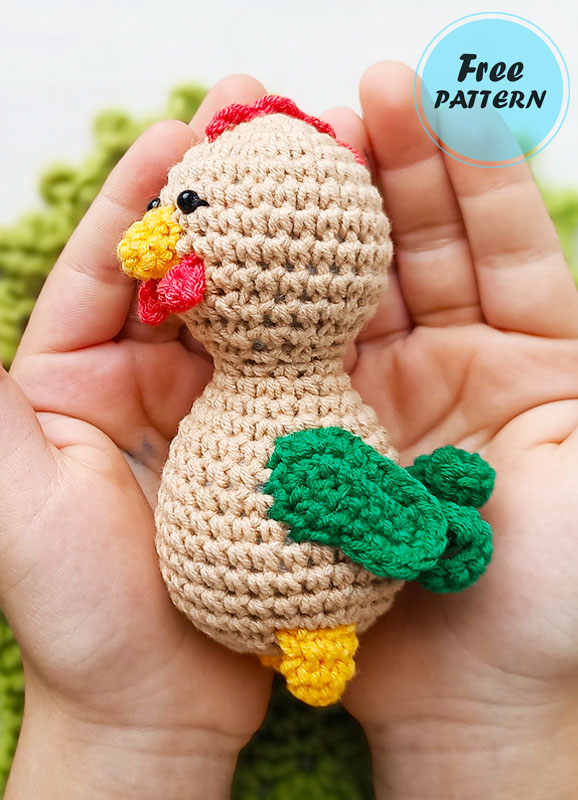 Amigurumi Crochet Cockerel Free Pattern-1