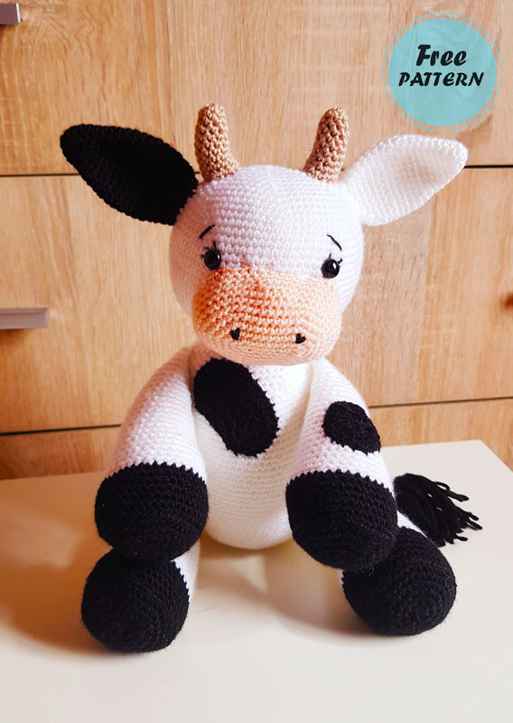 Amigurumi Crochet Cute Big Cow Free Pattern-1