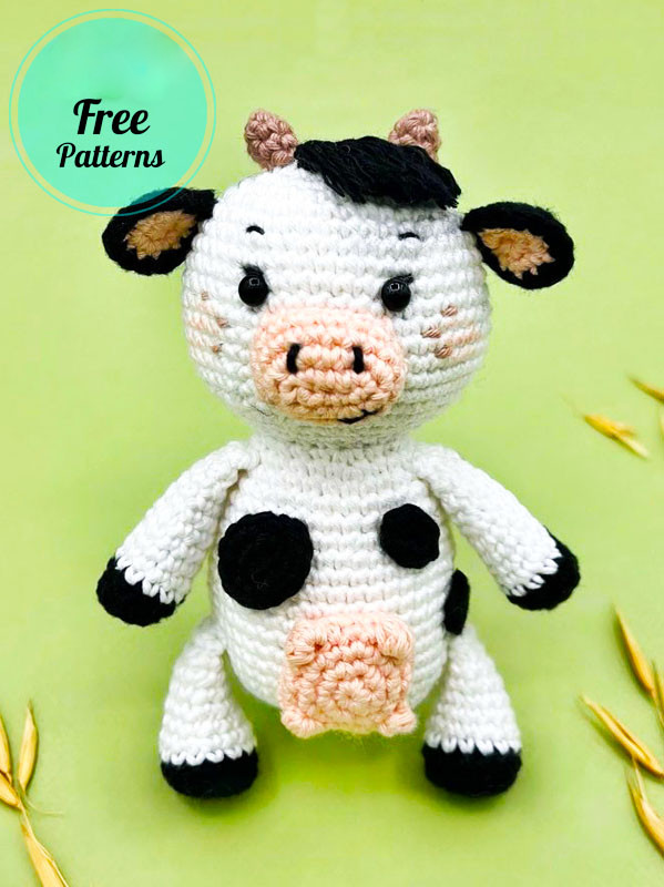 Amigurumi Crochet Marilyn the Cow Free Pattern-1