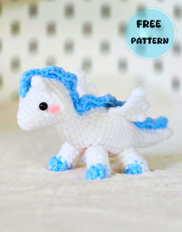 Amigurumi Crochet Plush Baby Dragon Free Pattern-1