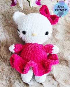 Amigurumi Crochet Plush Hello Kitty Free Pattern-1