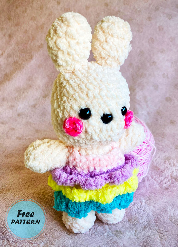 Amigurumi Easter Crochet Colorful Bunny Free Pattern-1