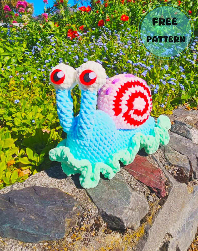 Amigurumi Gary the Plush Snail Free Pattern-1