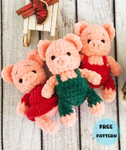 Amigurumi Mini Plush Piggy Free Pattern-1