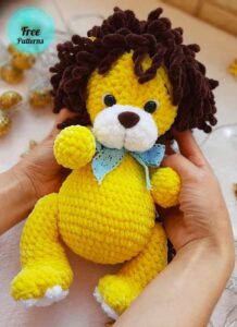 Amigurumi Plush Yellow Lion Free Pattern-1