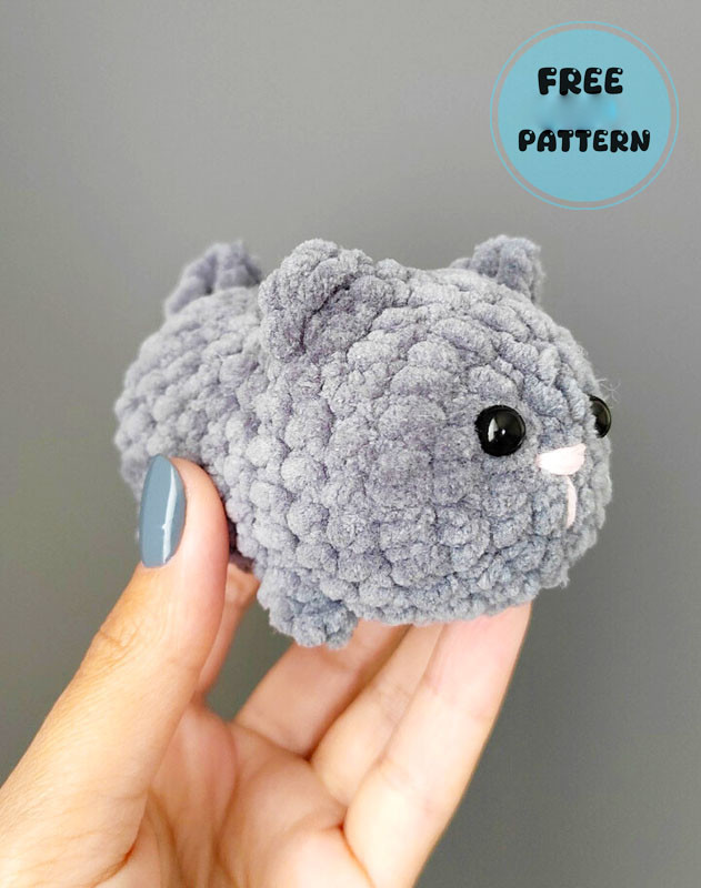 Amigurumi Small Chubby Kitten Free Pattern-1